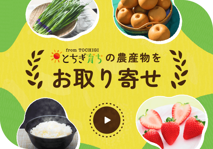 from TOCHIGI とちぎ育ちの農産物をお取り寄せ バナー ページ遷移します