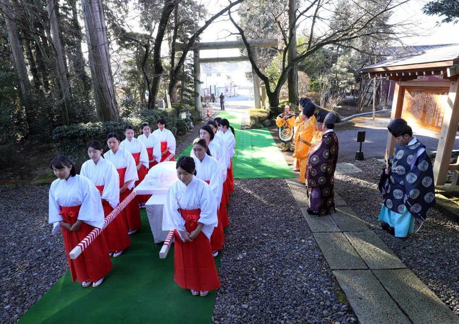 安住神社・大鏡餅奉納式