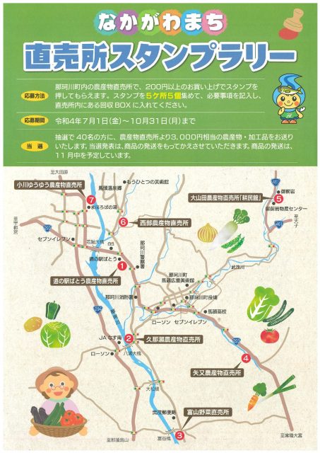 農産物直売所スタンプラリー