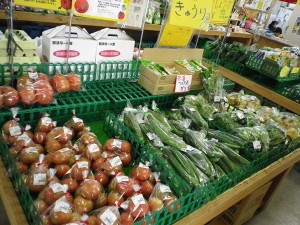 直売所の様子（トマト）