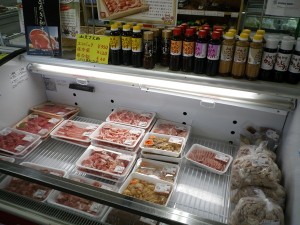 直売所の様子（肉）