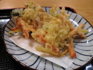 地元野菜の掻き揚げ