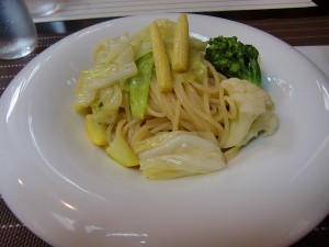 地場野菜のパスタ